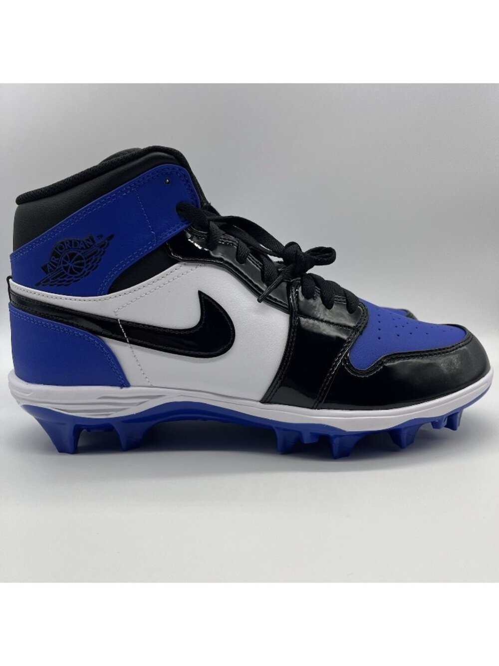 Air Jordan 1 Mid TD Football Cleats Game Royal Men's Size 10 FJ6805-401